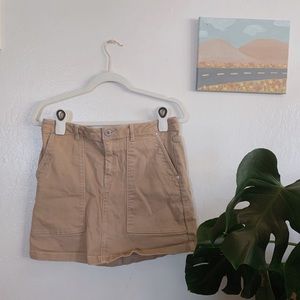 Tan Mini Skirt • Size 6
